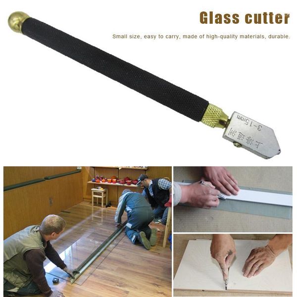 

professional glass cutter diamond tip anti-slip metal handle 3-15mm cutting tool tsh shop1