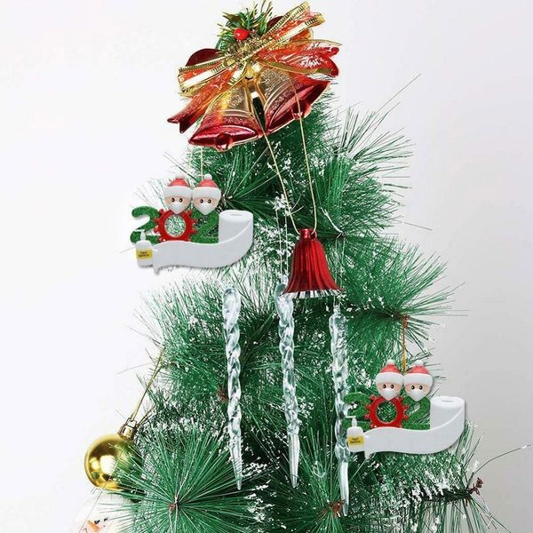 

2020 quarantine christmas ornament black skin gift product personalized quarantine ornament pandemic social distancing f