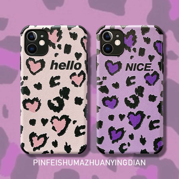 

pink love vivoz3 mobile phone shell wind z1 / y85a soft rubber leopard print y93s package z5x / y7s anti falling personality x30pro net red