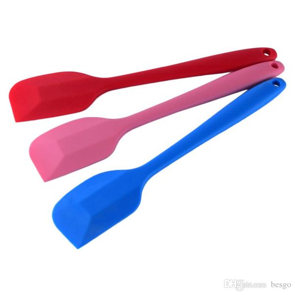 

silicone spatula cake spatula flat spatulas cream spatulas mixing batter scraper brush butter mixer cake brush kitchen bake tool vt1755
