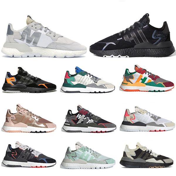 

selling 2020 3m reflective nite jogger women mens running shoes ultra white black rose gold ice mint mountaineering sneakers trainers