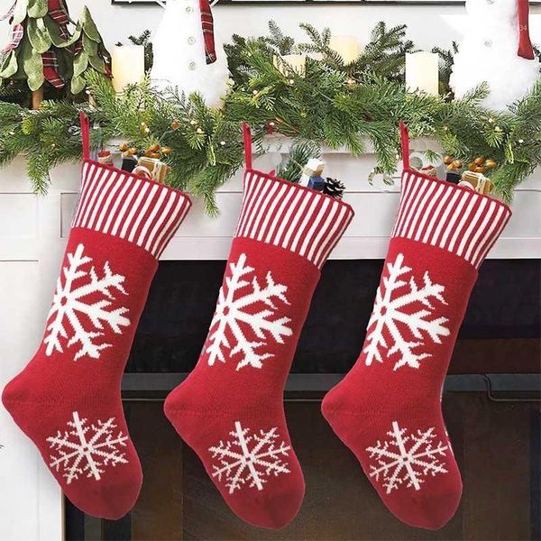 

christmas stocking knit xmas gift candy bag sock christmas decorations for new year home tree1