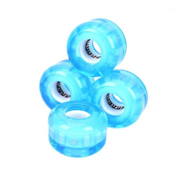 

skateboarding 4pcs skateboard wheels with bearings 54mm shr78a pu flash wheel longboard1