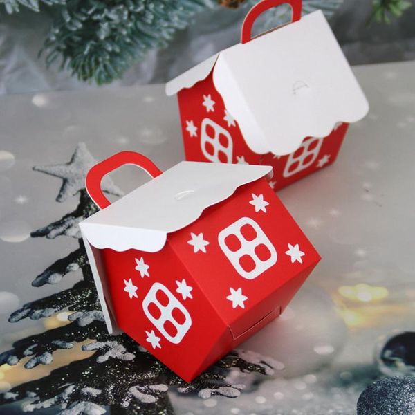 

10pcs christmas candy box bags santa claus gift box diy cookie packaging bag merry christmas party decoration new year kids gift bbyqkb