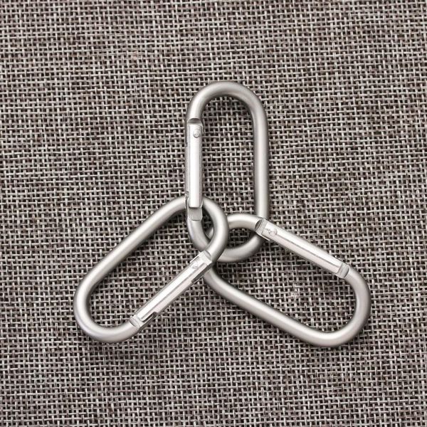

5 pcs light weight climbing carabiner travel kit camping hiking alloy aluminum keychain survival gear outdoor tool safety buckle q bbyann