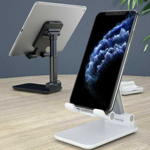 

aluminum phone holder tablet stand desk mount adjustable foldable for smartphone pro ipad huawei universal
