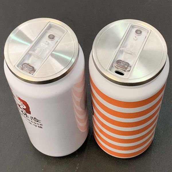 

380ml vacuum cola can water bottle thermos double walled stainless steel cola shape tumblers insulated hot