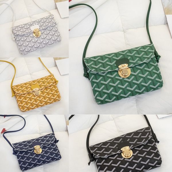 

fashionable dog tooth print lock lock versatile personality shoulder women's crossbite mobile phone zero purse gift small square bag mo