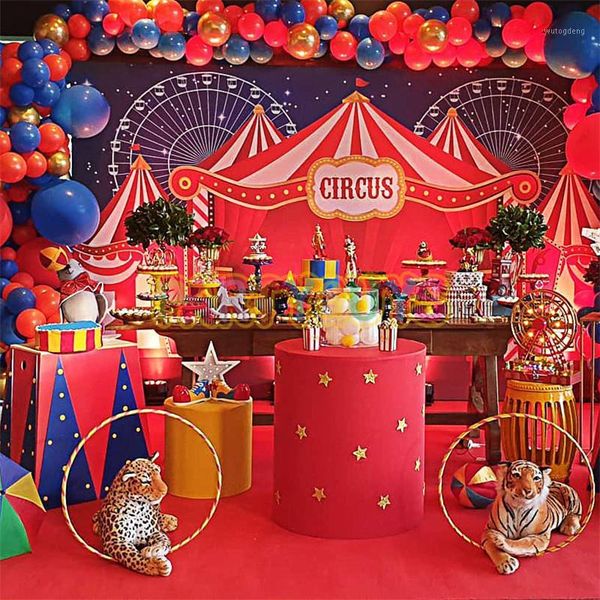 

carnival circus theme party 1st birthday party decorations for home kids favor banner circus gift bags balloon supplies1