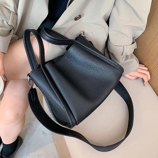 

black small pu leather crossbody bags for women 2020 casual cute shoulder handbags female travel totes ladies hand bag