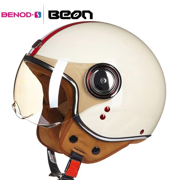 

мотоцикл мотоцикл шлем 3/4 open face vintage шлем casco capacete мужчины женщины скутер мотоцикл capacete de мото