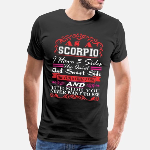 

scorpio i have 3 sides quiet sweet fun crazy designers graphic t shirt diy popular trendy tracksuit hoodie sweatshirt