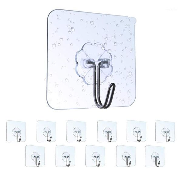 

hooks & rails 12pcs wall strong transparent suction cup sucker hanger kitchen bathroom multi use adhesive hook door organizer 10jun 61