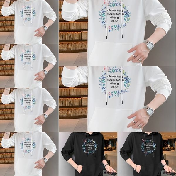 

4qjhx и осень мужской зимы тонкого корейский стиль модного студент 2020 мужской осень нового пальто hoodiehoodie hoodiehoodie пара пальто b7, Black