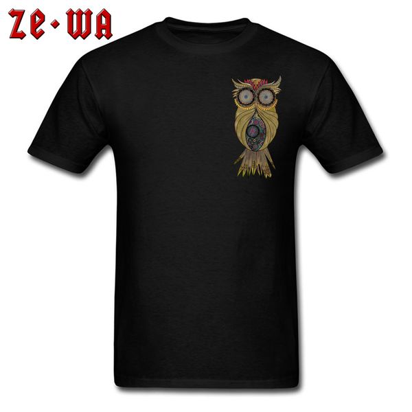 

sport new arrival steampunk owl image t-shirt male tees 100% cotton fabric men tshirts casual tee shirt oversized t shirt men