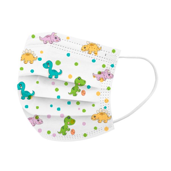 

new 10-100pcs disposable children cotton face fashion printed breathing design mouth mask cubrebocas con careta 3