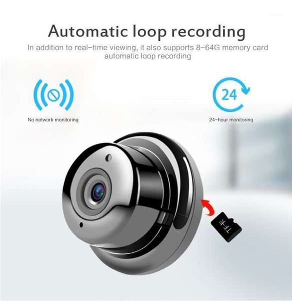 

mini cameras v380 network camera mobile/computer monitoring wifi wireless hd motion detection surveillance for shop, home1