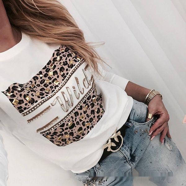 

gkrqa leopard new 2020 print diamond diamond casual 2020 new leopard print sweater sweatercasual sweater ykbyf, Black