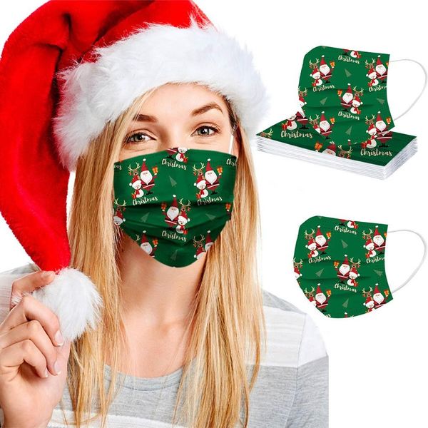 

быстрые маски доставка mscara одноразовая unisex printed рождество мягкие для взрослых 3-слойные маски бинты в течение 24 часов jllgjo garde