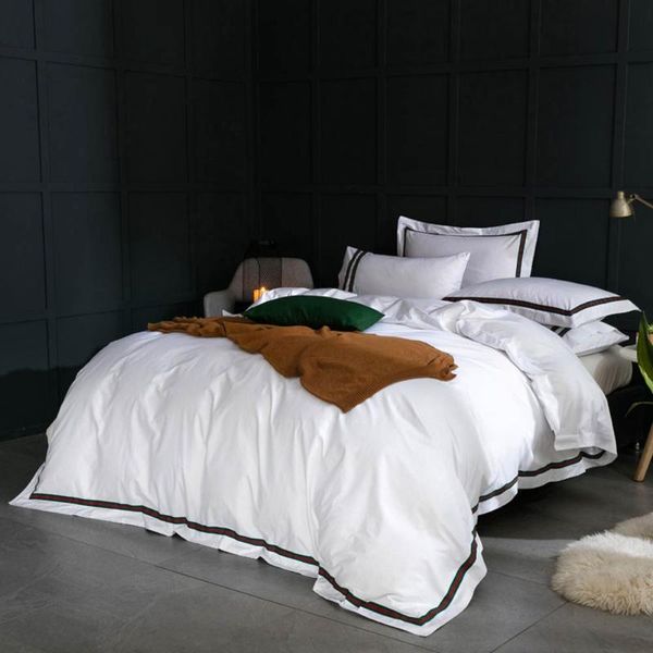 

svetanya l cotton bedding set white linens sheet pillowcase quilt cover sets  king super king size