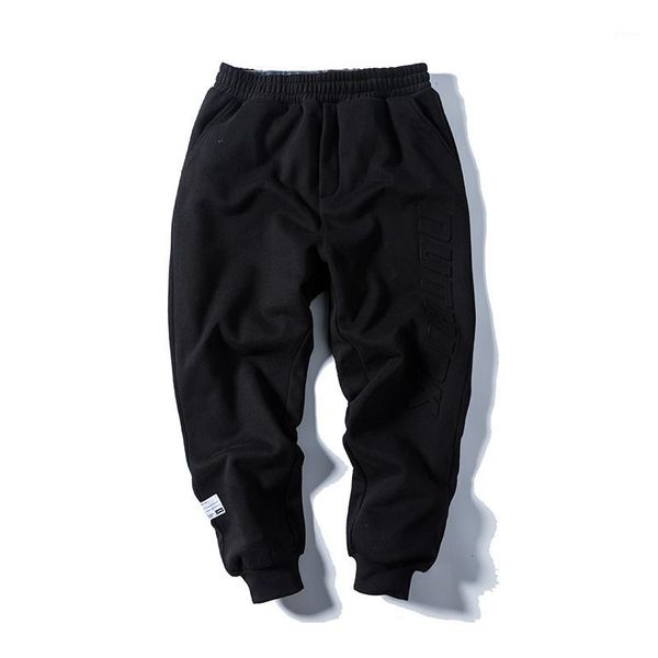 

2020 plus velvet pants pants loose large size men's korean version trend-set leggings leggings1, Black