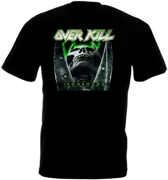 

overkill ironbound v1 t-shirt black thrash heavy metal all sizes s-xxl-5xl cotton plus size tee shirt sport hooded sweatshirt hoodie
