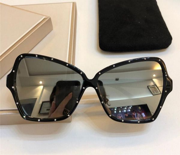 

popular new brand sunglasses designer 4s066 charming butterfly frame with diamond sun glasses trend personality style uv400 protection, White;black