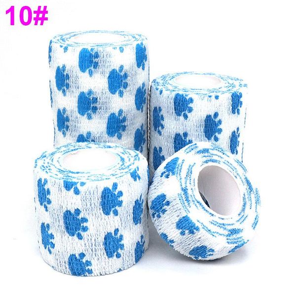 

1 pcs printed medical self adhesive elastic bandage 4.5m colorful sports wrap tape for finger joint knee first aid kit pet tape sqcymu