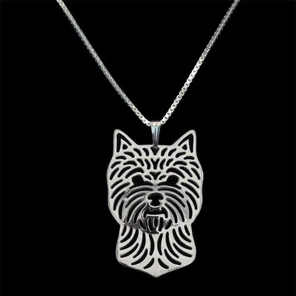 

pendant necklaces jewelry alloy pet dog women's metal norwich terrier drop, Silver