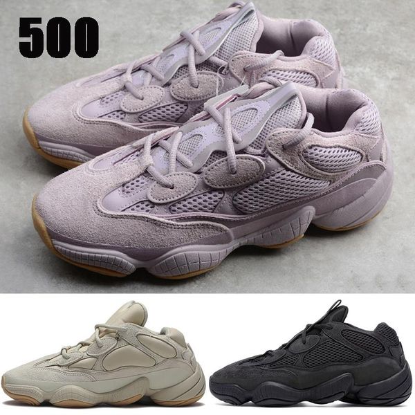 

kanye 500 reflective running shoes men women sneakers soft vision utility black salt bone white stone blush chaussures mens trainers