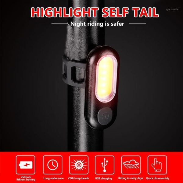 

taillights bike lights set back led usb rechargeable cycling rear light tail light warning bike accessories1