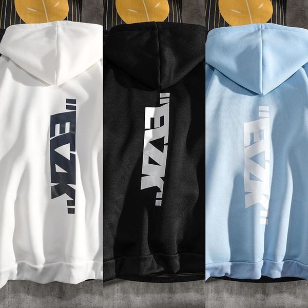 

dfzxi ins sweater men's hooded clothes clothes clothes coat thin autumn loose student korean style coat spring and autumn trendy lovers, Black