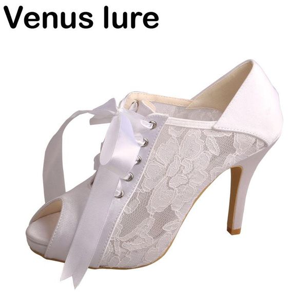 

women luxury parties shoes for wedding ribbon tie boots peep toe, Black