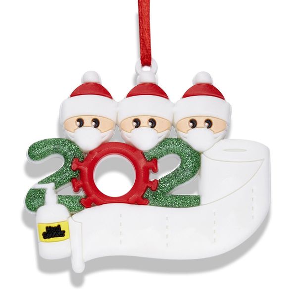 

2020 рождество санта-клаус партия подвеска личность diy имя висячие орнамент орнамент семьи аксессуары для xmas фестиваль qylkin, Gray