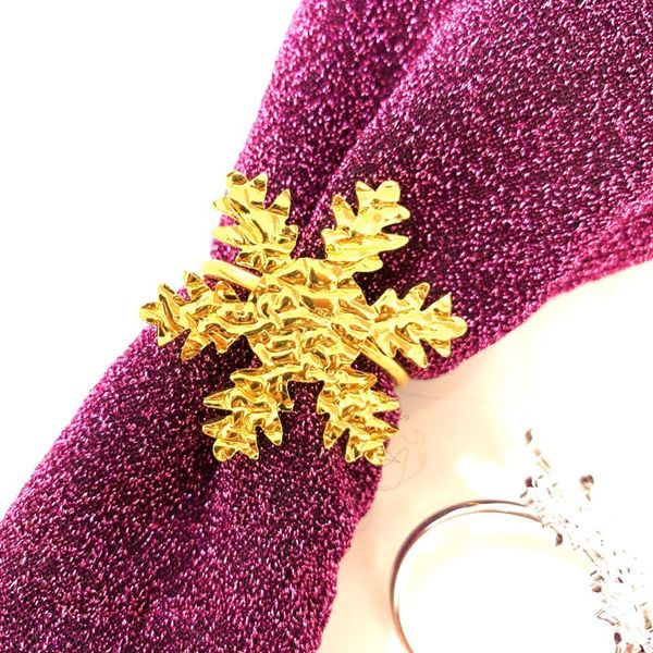 

30pcs/lot l christmas snowflake napkin button metal napkin ring ring cloth towel button