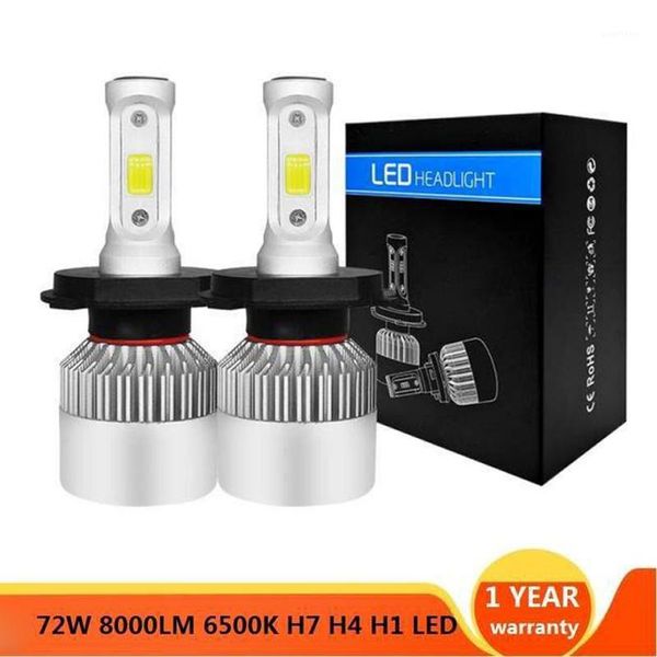 

elglux 2pcs 6500k h7 led car headlight h4 bulb h1 h11 h3 h8 h9 9005 3 9006 4 h27 9007 80w 8000lm turbo auto lamps fog lights1