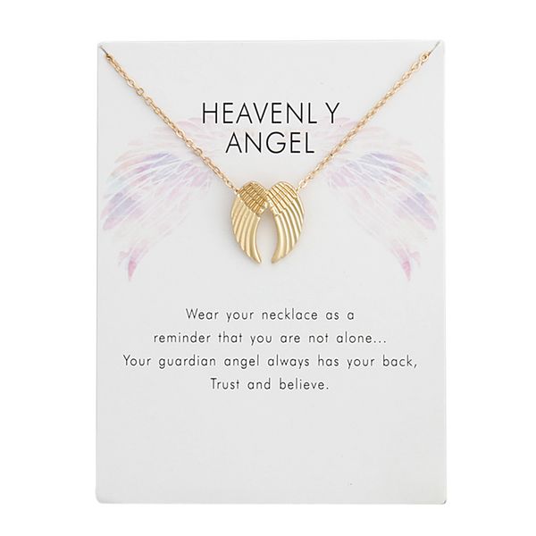 

12pcs fashion jewelry heavenly sliding angel wings necklace for women q1107, Silver
