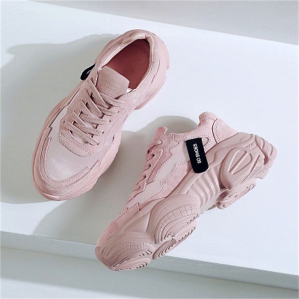 

fashions 2021 new lace up to women's female trainers pink shoes 9pwf, Black