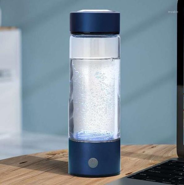 

hydrogen water bottle portable hydrogen generator ionizer for pure h2 rich hydrogen water bottle electrolysis hidrogen 420ml drinkware1