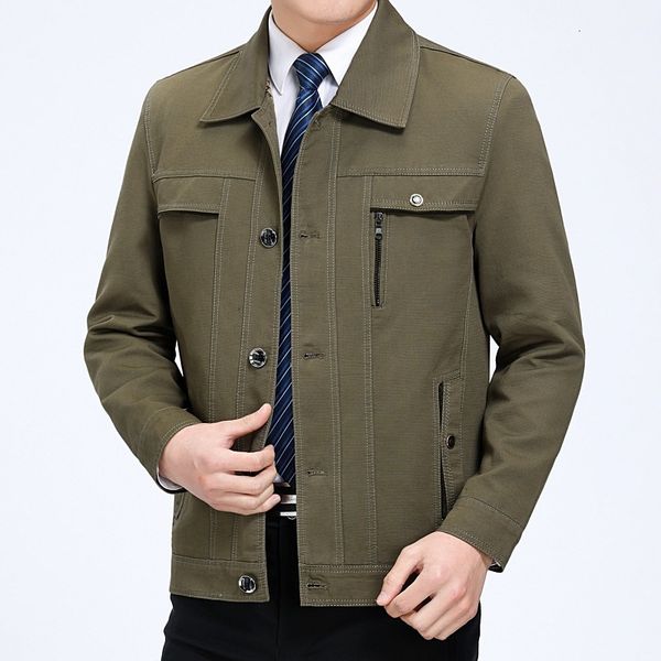 

2021 new autumn spring men's jacket mid-aged jackets comfortable to outerwear male size m-4xl urma, Black;brown