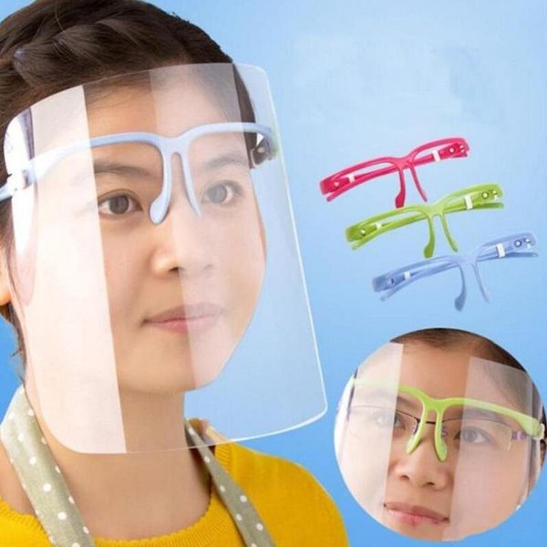 

щит 50шт лот классический прозрачный face cover visor инструмент полный pet кухня yxlqgk xhlove, Black