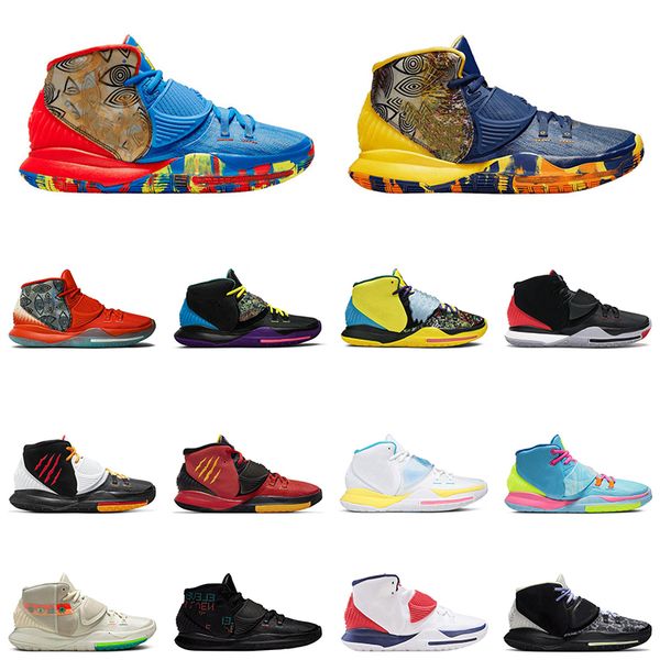 

kyrie 6 men shoes heal the world pool oracle aqua bred scock mens trainer sport sneakers