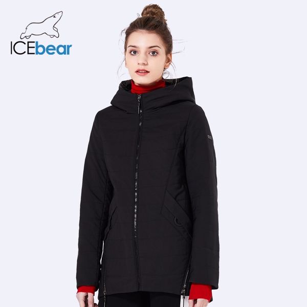 

icebear 2019 women new restore color jackets design women's woman denim fashion rits gwc18135d park quality jas high woxcp, Black