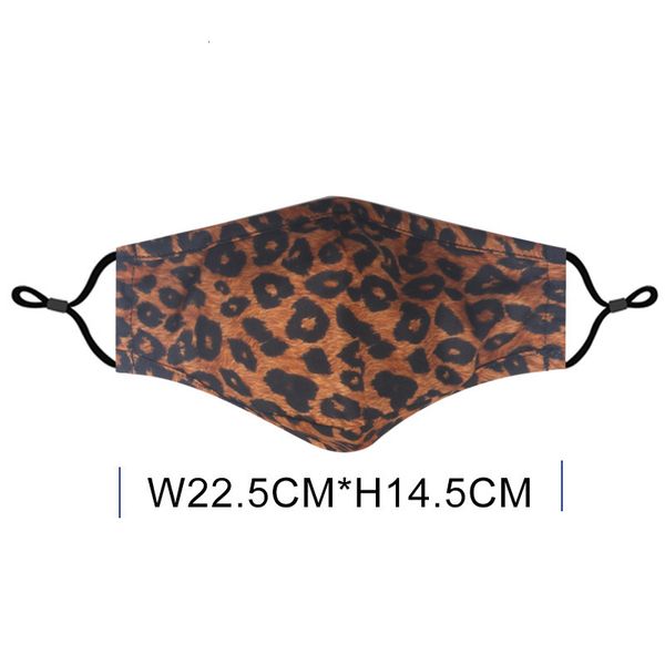 

leopard face stripes designer printing zebra 3d masks respirator can be inserted with pm2.5 filter face mask