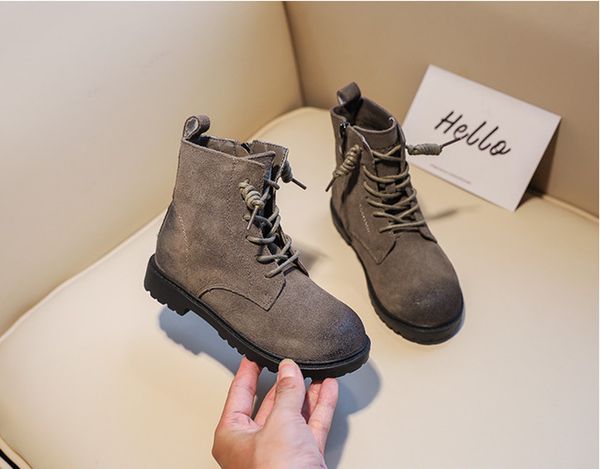 

мода горячей продажа новой высокого качества девушка side zipper матовый мартин сапоги британского стиль casual boots, Black;grey