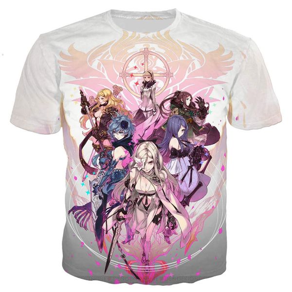 

new cool anmie girl 3d print shirts harajuku anime aesthetic men clothing