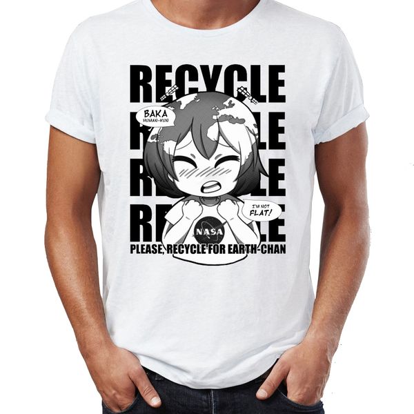 

men's t shirt recycle reuse reduce please protect earth chan awesome artwork drawing printed tee sport hooded sweatshirt hoodie