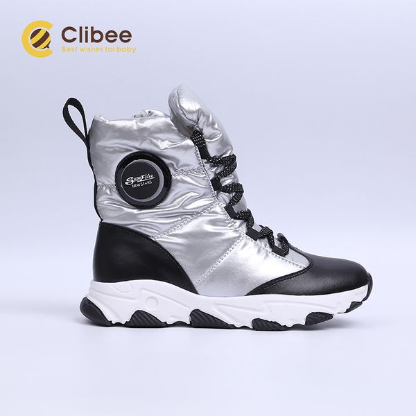 

clibee boys girls открытый снежные ботинки зимняя водонепроницаемая устойчива к скользянию холодная погода обувь детская теплая походные туф, Black;grey