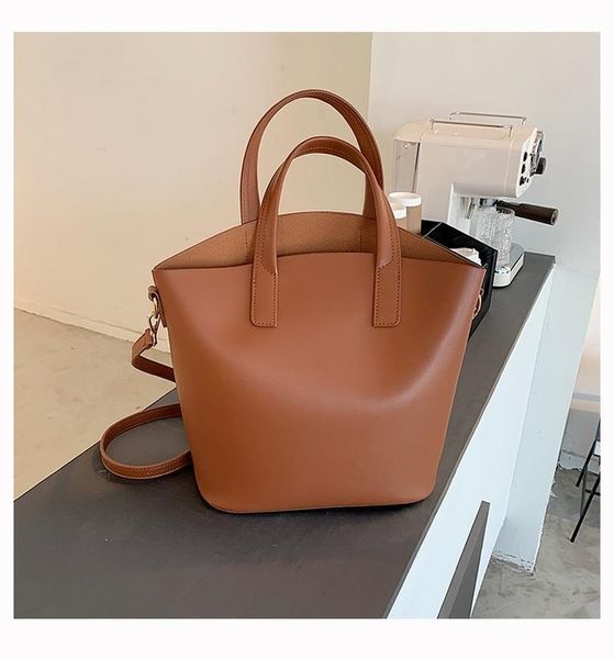 

bags women's new fashion ins handbags korean version pu ladies shoulder bag messenger bucket handbag women's leather bags