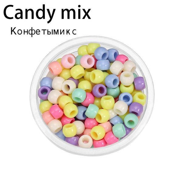 

100 pcs lot 8.m candy color large hole czech beads charm glass czech beads diy bracelet necklaces for jewelry making supplies h jlllzj, Silver